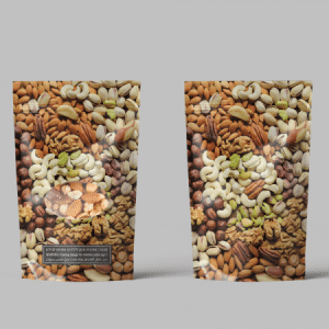 שקיות אלומיניום לפיצוחים דויפק עומדות 14*21 עם חלון