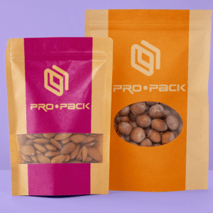 שקיות מנייר קראפט דויפק עומדות 16*24 עם חלון