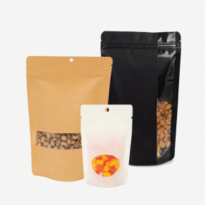 שקיות אלומיניום דויפק עומדות 9*13 עם חלון